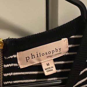 Philosophy Womens Stripes Sweater